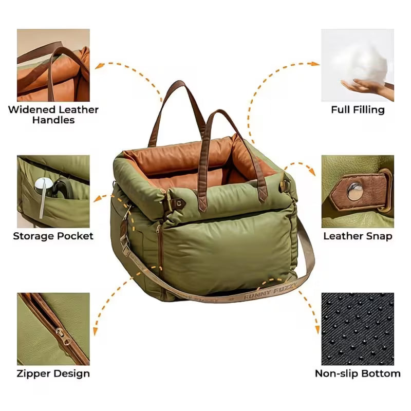 Anxiety-Reducing Dog Travel Bed
